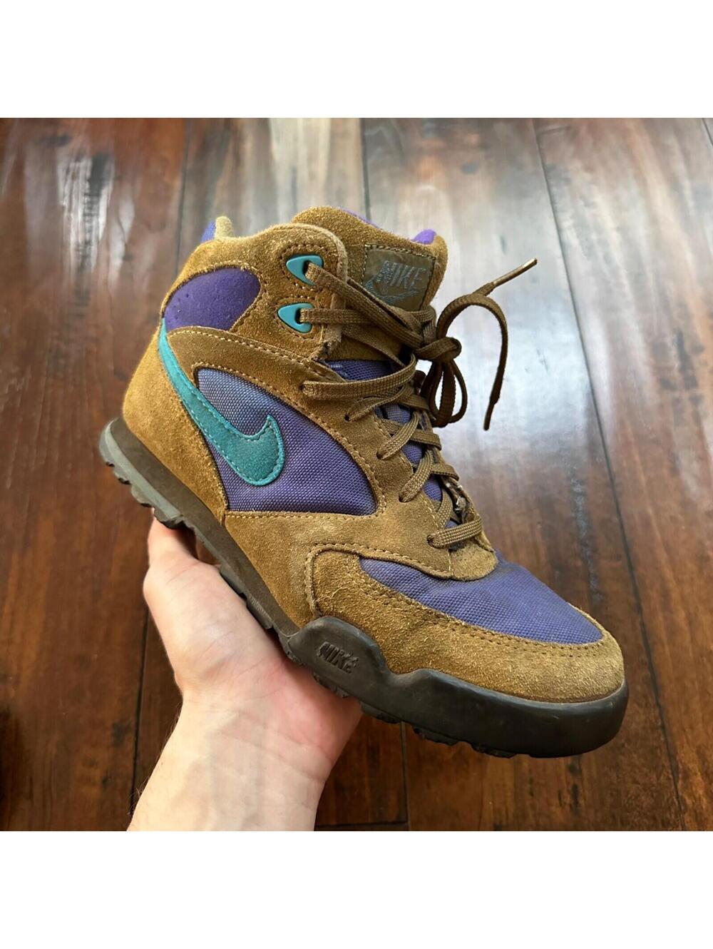Vtg 90s Nike Caldera Plus Hiking Boots Womens Sz 7.5 Camp Trail Walking Travel